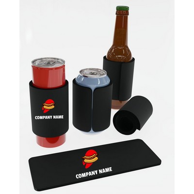Full Color Sublimation Neoprene Slap Wrap can Cooler Sleeves