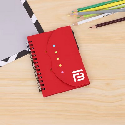 Eco-friendly Folding Kraft Cover Memo Sticky Notepad