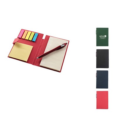 Write-Mate 4 x 6 Cardboard Memo Book with Pen - Unlined