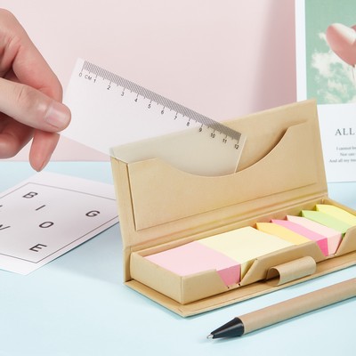 Kraft Paper Sticky Note Ruler Set