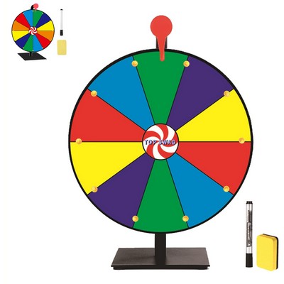 24-Inch Round Customizable Prize Wheel for Interactive Events