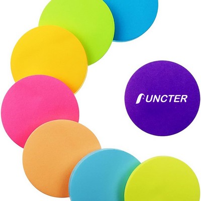 50 Sheets 2.75" Adhesive Round Sticky Notes Notepaper