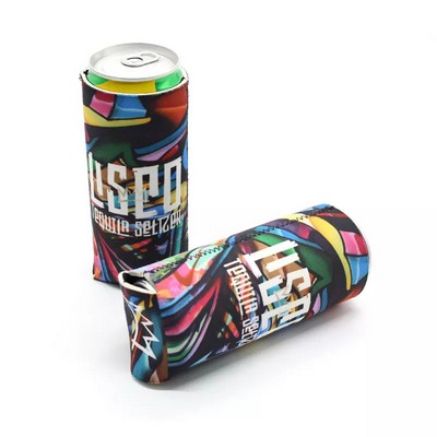Slim Full Color Can Cooler