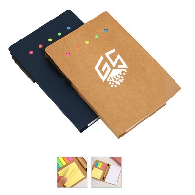 Kraft Paper Notepad With Pen Set Sticky Note