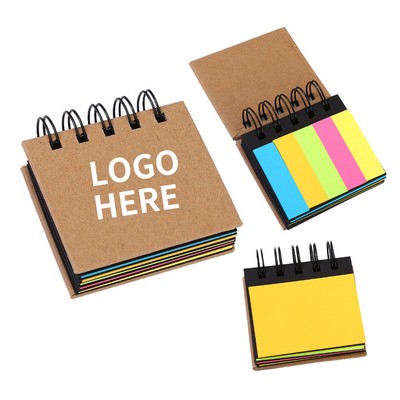 Vibrant Spiral Sticky Notepad