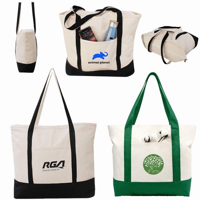 12 Oz. Cotton Canvas Boat Tote