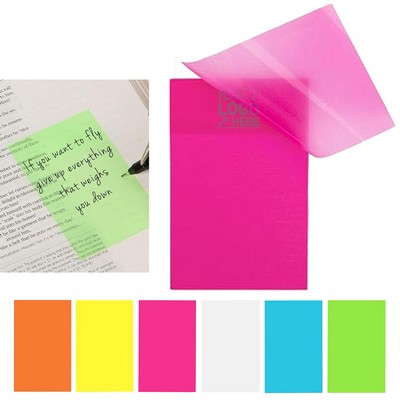 3x2" Clear Transparent Sticky Notes for School Office
