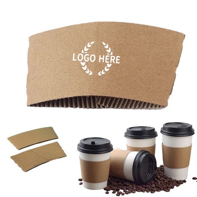 Custom Eco Paper Coffee Cup Sleeve