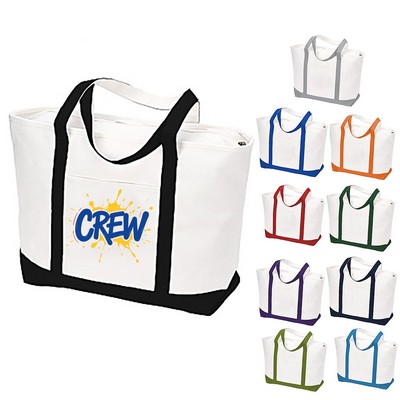 Large Heavyweight 24oz Cotton Canvas Tote