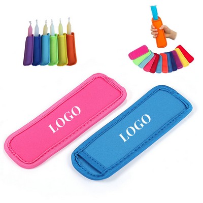 Reusable Neoprene Popsicle Holders Colorful Ice Pop Sleeves