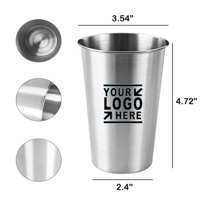 Stainless Steel 16oz Cold Pint Cup