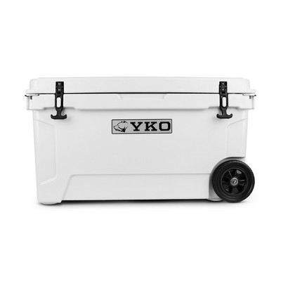 Yukon Outfitters 65Qt Hardside Cooler W/ Wheels White
