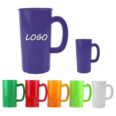 16oz Plastic Stadium Cup w/ Handle