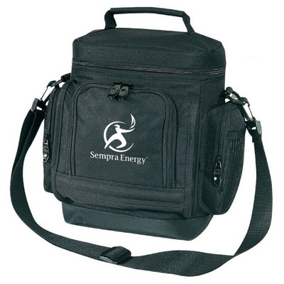 Insulated Lunch Cooler Bag w/ Pockets, Carry & Shoulder Straps