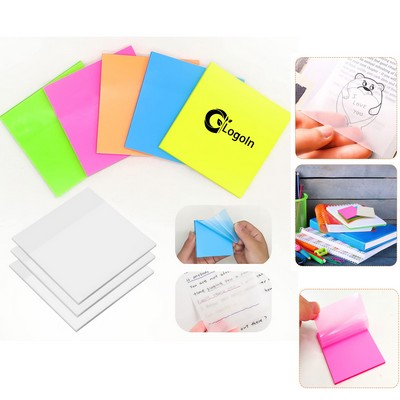 4*4" PET Transparent Sticky Notes