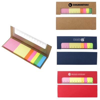 Sticky Notepad With Ruler