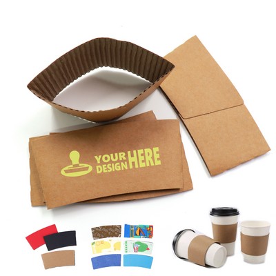 Corrugated Kraft Paper Cup Sleeve