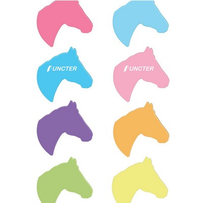 50 Sheets 2.36 x 3.15" Adhesive Horse Shape Sticky Notes Notepaper