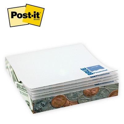 Post-it® Custom Printed Slim Cube Note Pads (2 3/4"x2 3/4"x1/2")