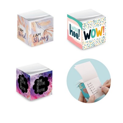 Custom 2.75" Full color Post-it Note Cube Paper Brick