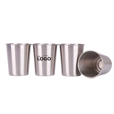 8 Oz. Single Wall Stainless Steel Pint Cup
