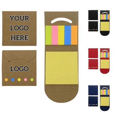 Colorful Sticky Notes And Page Markers Combo Set