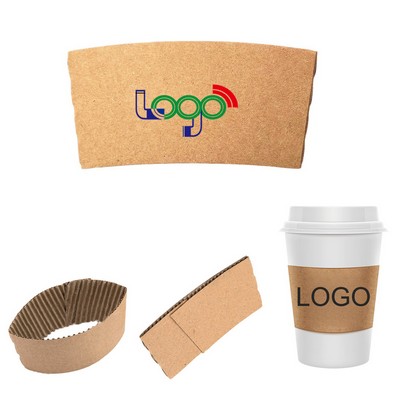 Custom Kraft Paper Beverage Cup Sleeve