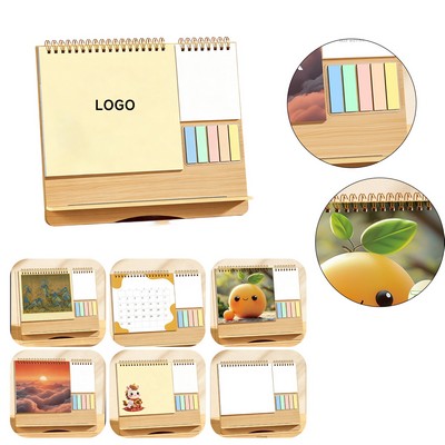 Desk Calendar with Sticky Notes
