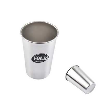16 oz. Single Wall Stainless Steel Pint Cup