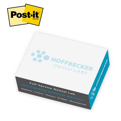 Post-it® Notes Custom Printed Rectangle Half Cube Note Pad (3"x4"x1 3/8")